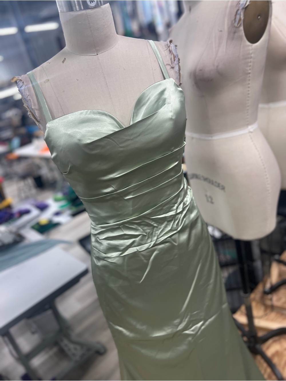 Sage Green Cowl Neck Spaghetti Strap Maxi Dress 10